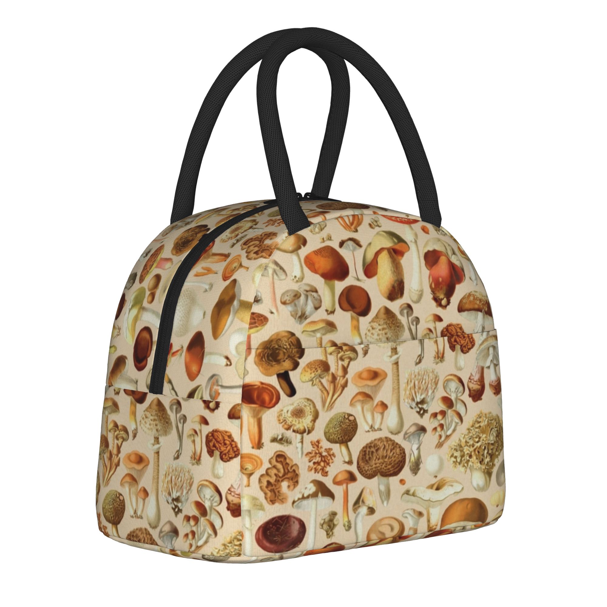 Vintage Collectible Lunch Boxes - Vintage Mushroom Collection Insulated Lunch Bags
