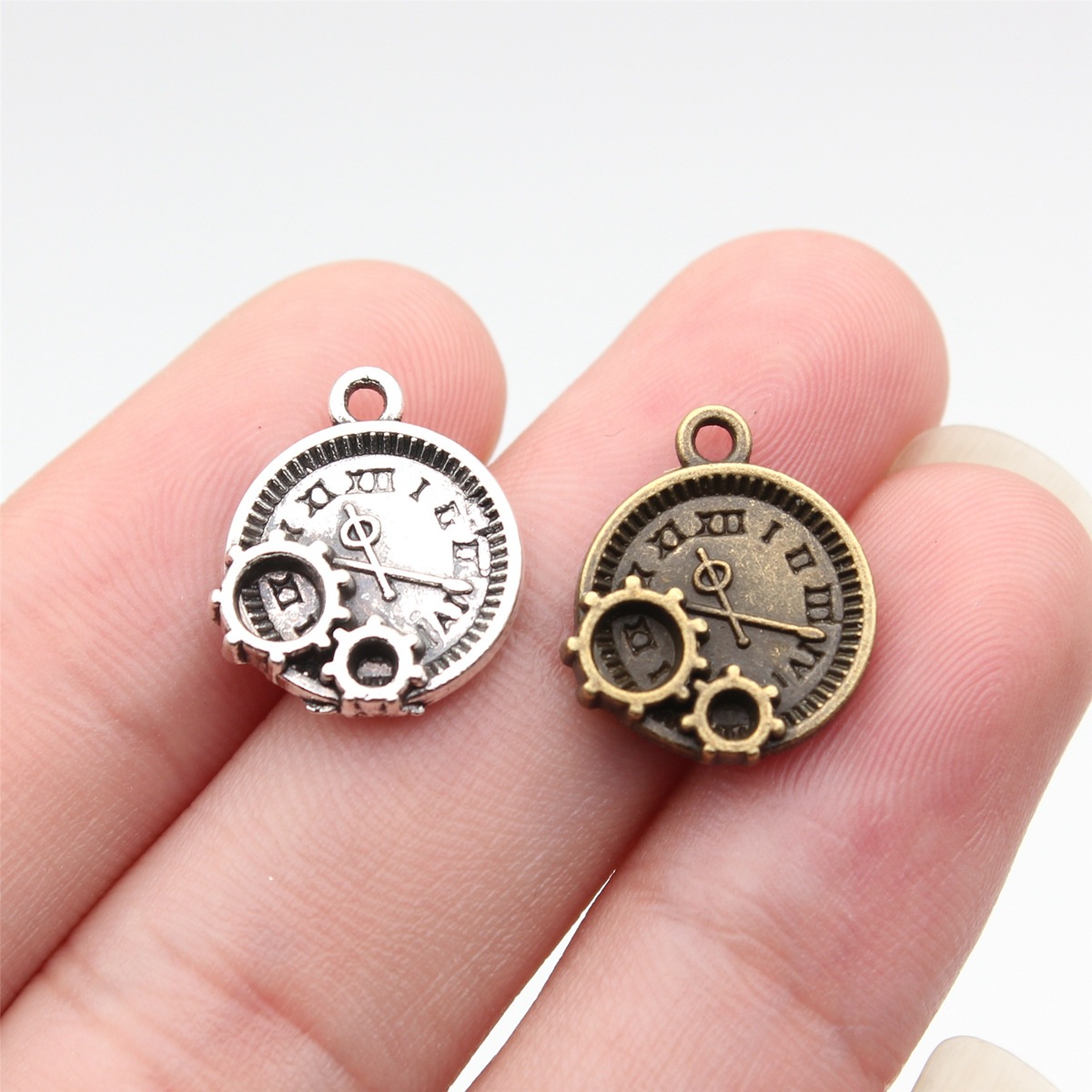 Vintage Collectible Item - WYSIWYG 10pcs 16x14mm 2 Colors Antique