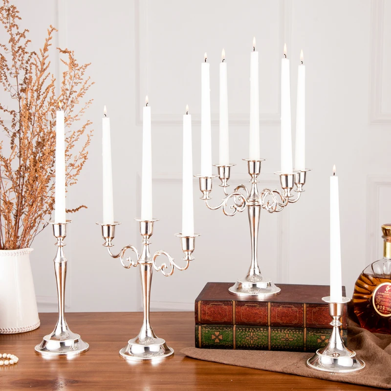 Collectible Vintage Matches - Classic 3/ 5 Llight Metal Candlestick