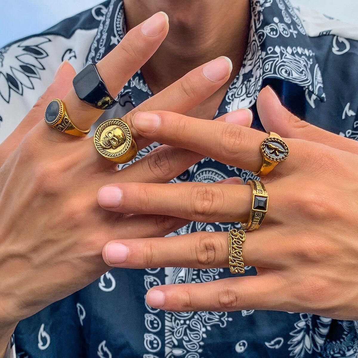 6 cái/bộ Goth bộ xương cổ điển - đánh giá và giá Vintage Collectible Item