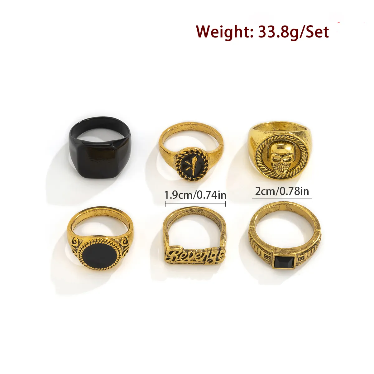 6 cái/bộ Goth bộ xương cổ điển - đánh giá và giá Vintage Collectible Item