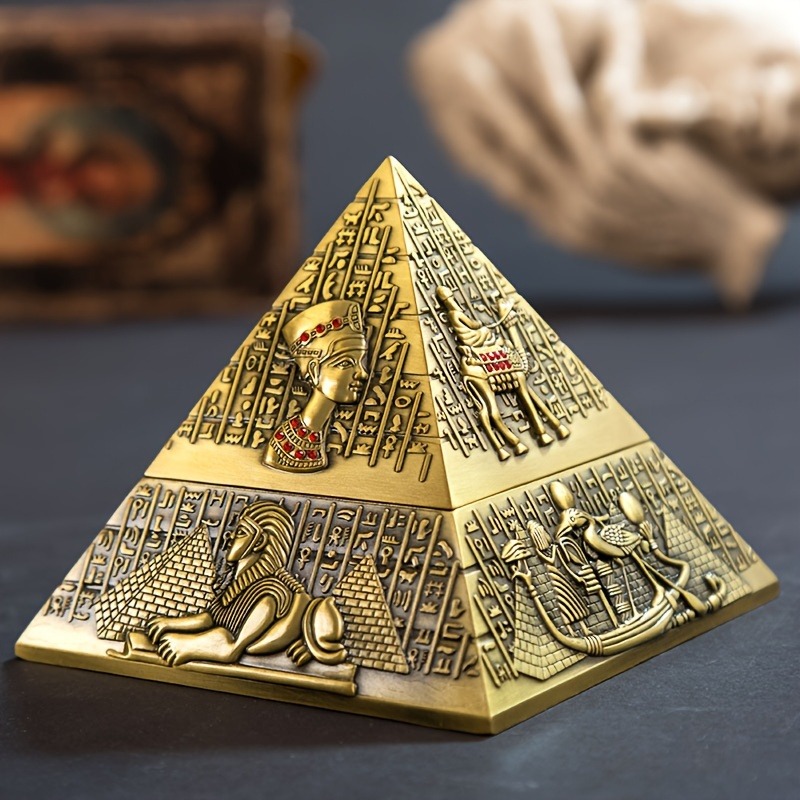 Egyptian Pharaoh Pyramid Ashtr - đánh giá và giá Vintage Collectible Ashtrays