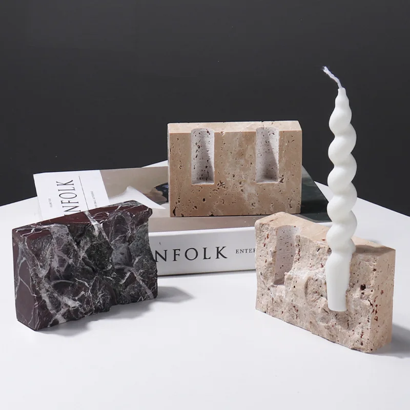 Natural Marble Stone Candle Ho - đánh giá và giá Vintage Collectible Marbles