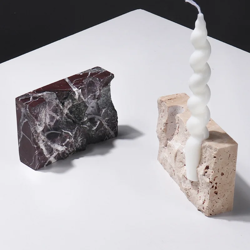 Natural Marble Stone Candle Ho - đánh giá và giá Vintage Collectible Marbles