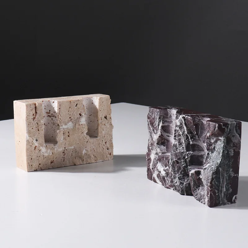 Natural Marble Stone Candle Ho - đánh giá và giá Vintage Collectible Marbles
