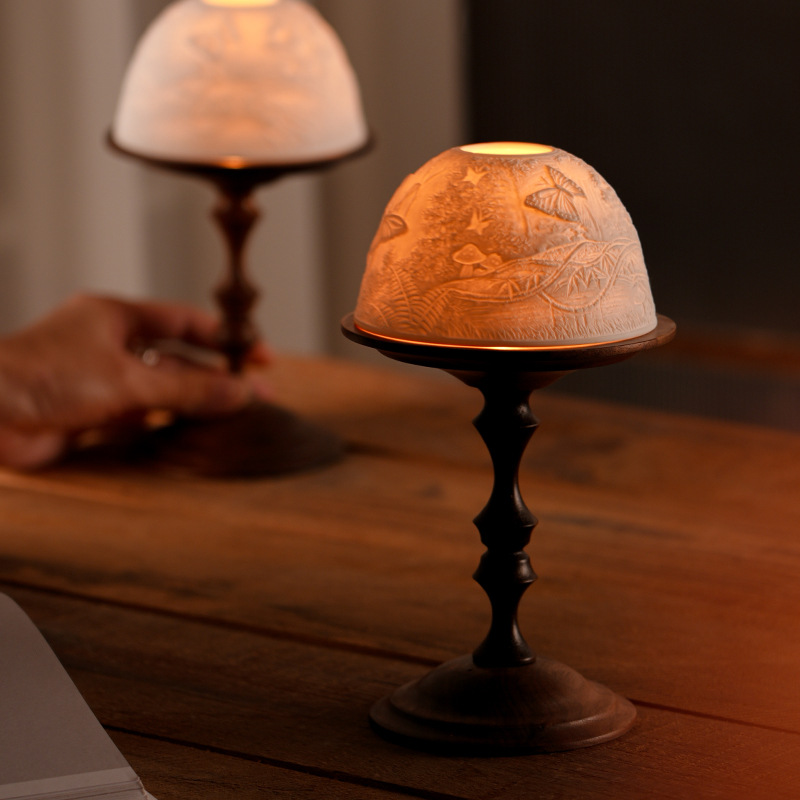 Vintage Walnut Candle Holder w - đánh giá và giá Collectible Vintage Matches