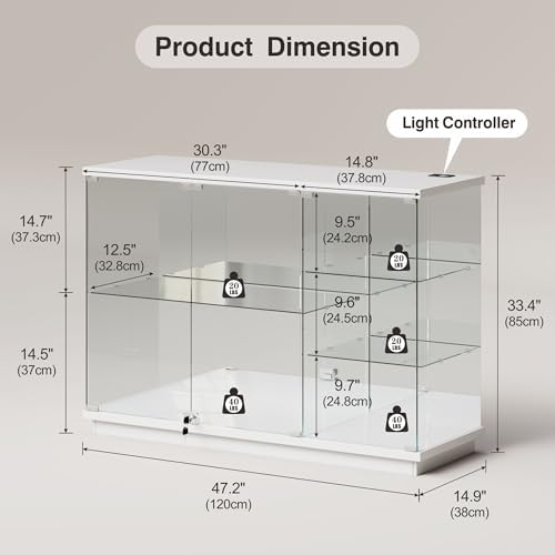 RGB Glass Display Cabinet with - đánh giá và giá Collectible & Vintage Dolls For Christmas