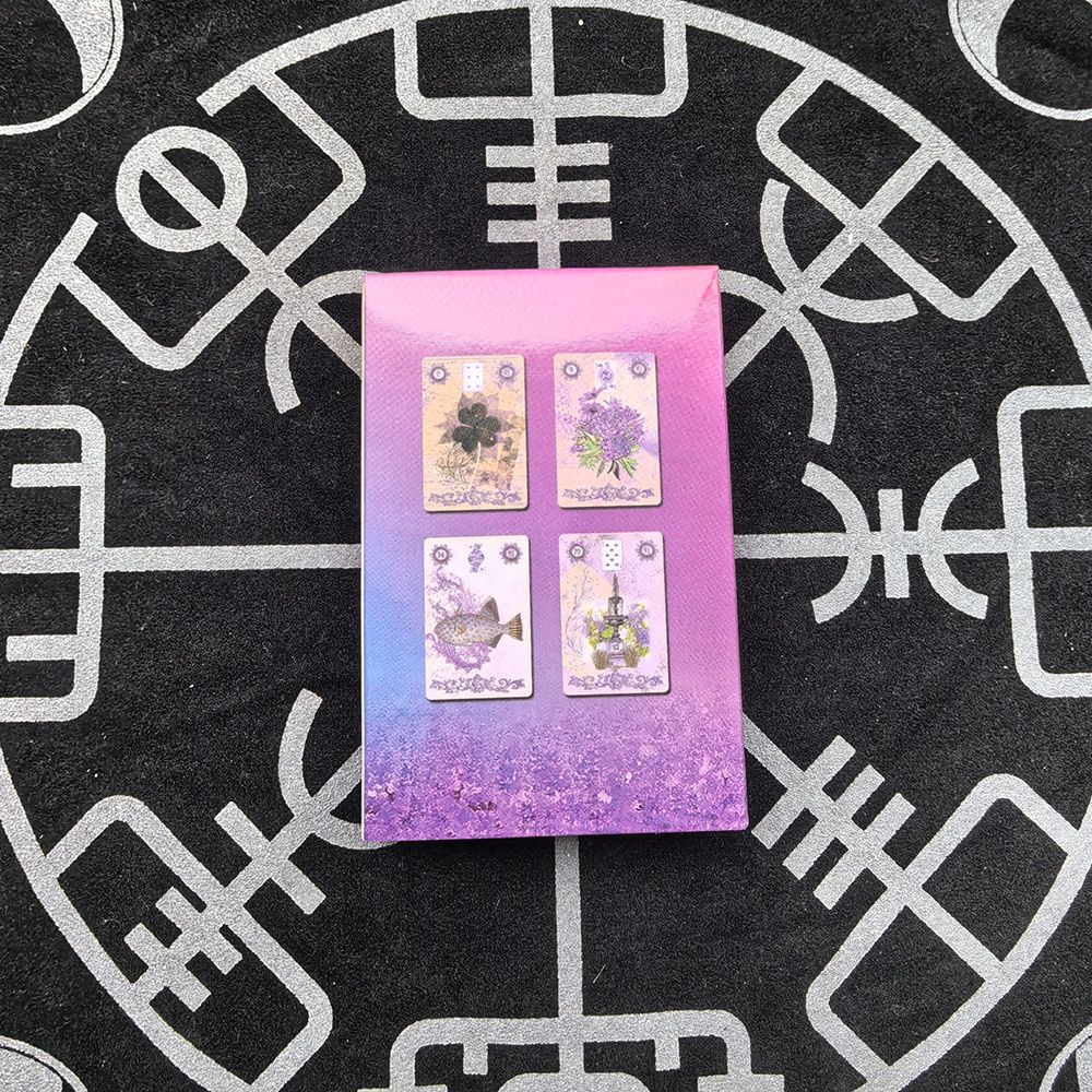 Lavender Lenormand Deck 9*6cm  - đánh giá và giá Vintage Collectible Cards