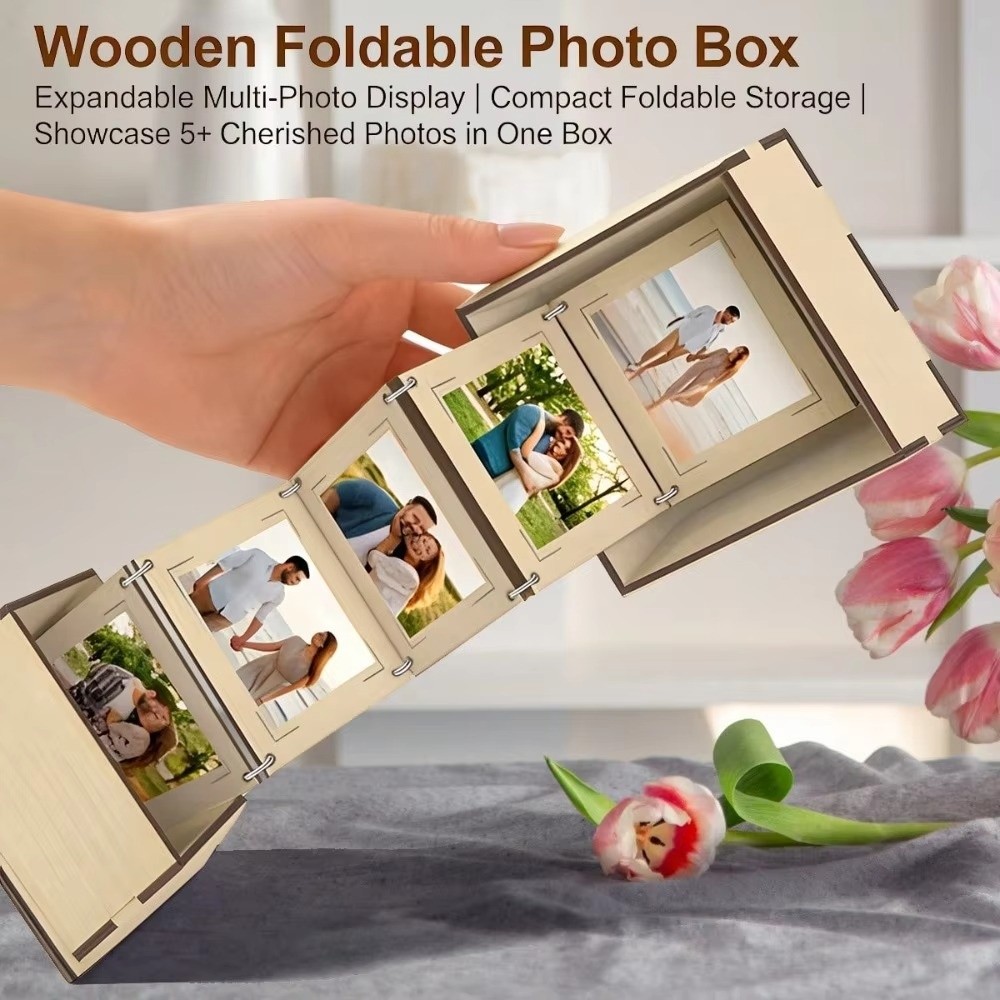 Creative Folding Wooden Photo  - đánh giá và giá Collectible Vintage Photos