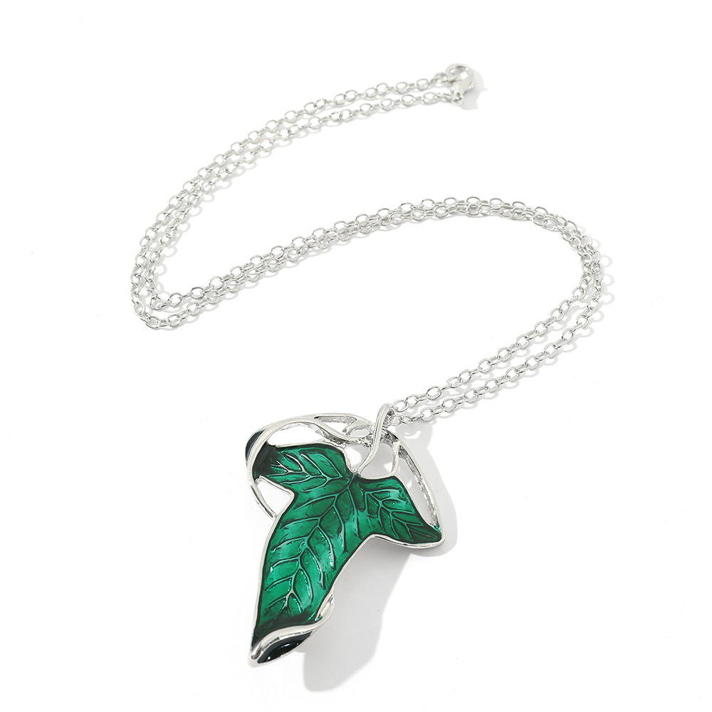 Vintage Green Leaf Pendant Nec - đánh giá và giá Vintage Item
