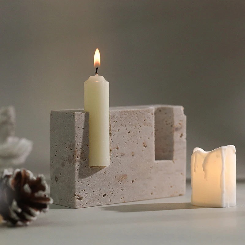 2 Holes Marble Taper Candle Ho - đánh giá và giá Vintage Collectible Marbles