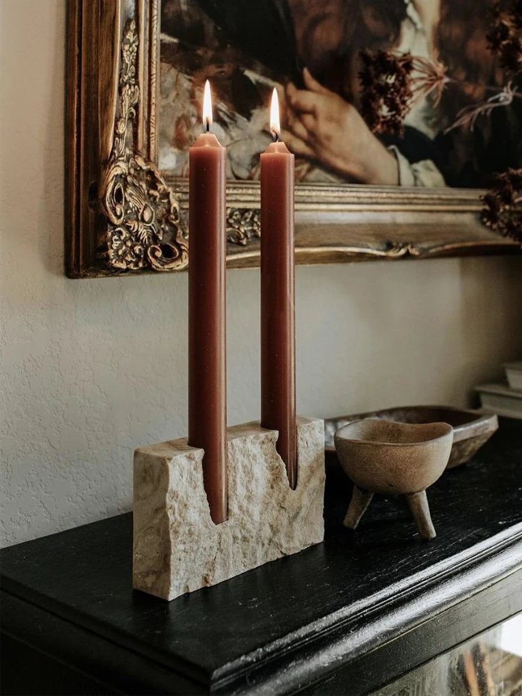 2 Holes Marble Candlestick Hol - đánh giá và giá Vintage Collectible Marbles