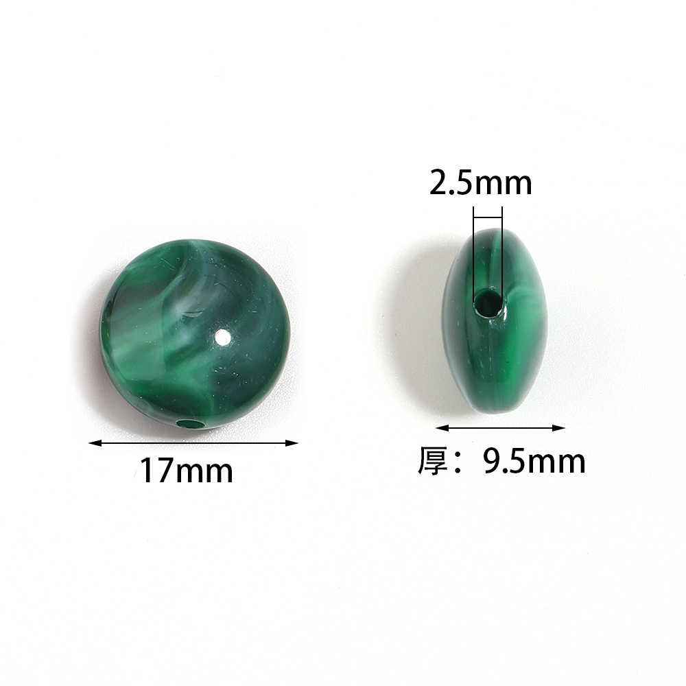 10pcs 17mm Flat Round Acrylic  - đánh giá và giá Vintage Collectible Item
